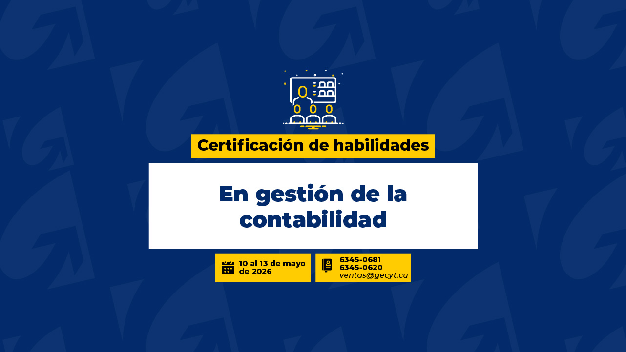 Certificación en gestión de la contabilidad